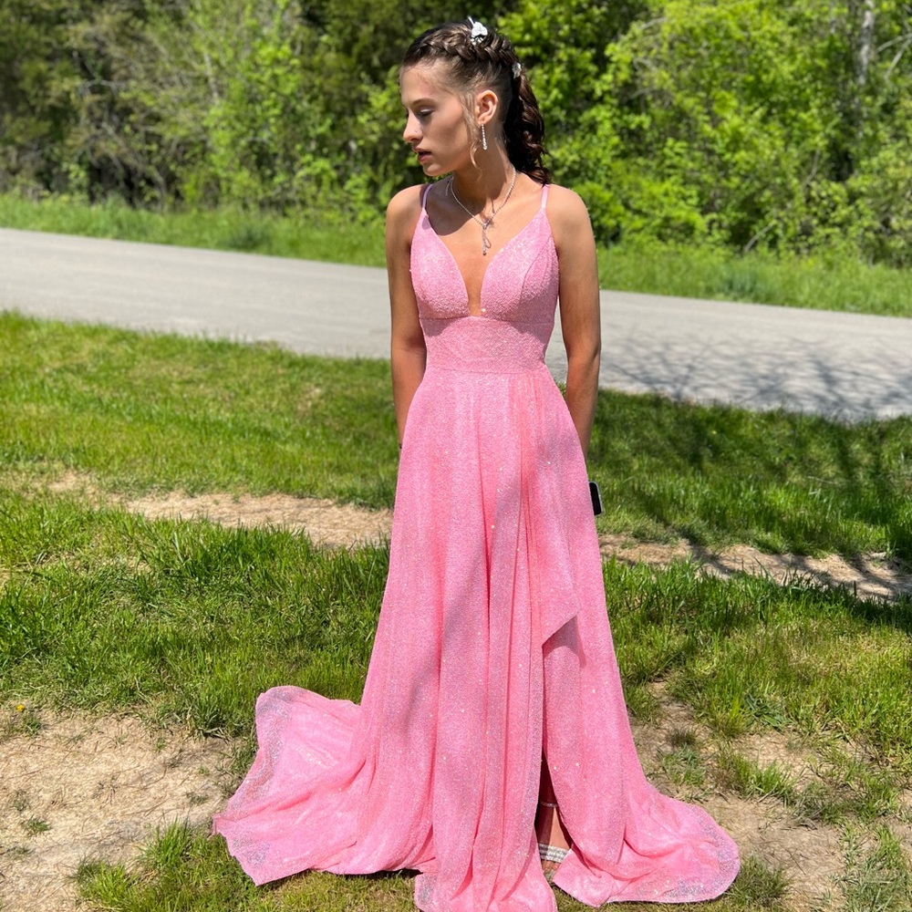 Alyce Paris Glittering Pink Prom Dress